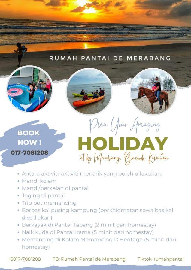 Rumah Pantai De Merabang Bachok Buitenkant foto