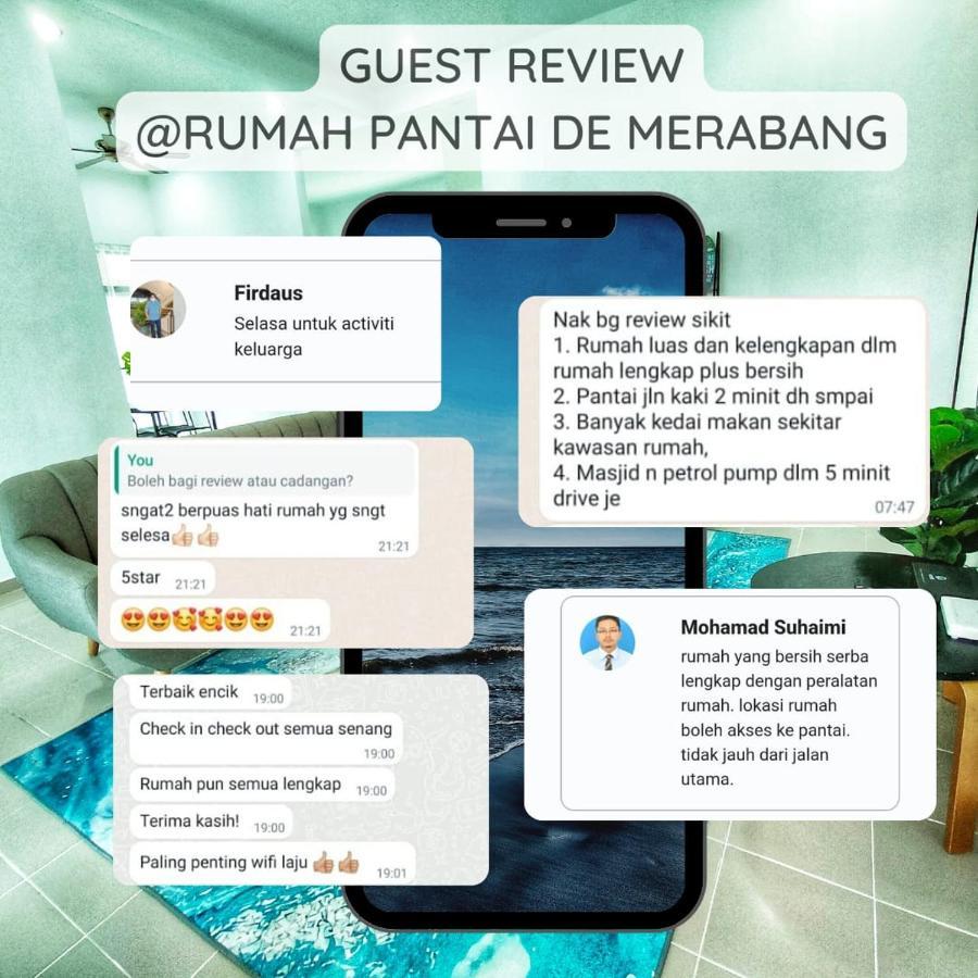 Rumah Pantai De Merabang Bachok Buitenkant foto